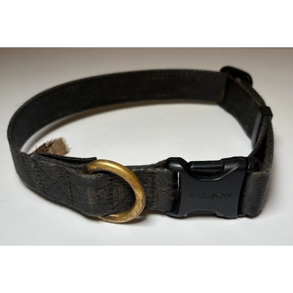 FILSON Adjustable Dog Collar | Black/Gray